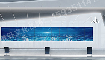 萬國(guó)質(zhì)保二手車交易港 服務(wù)臺(tái)背景墻logo 三面發(fā)光字